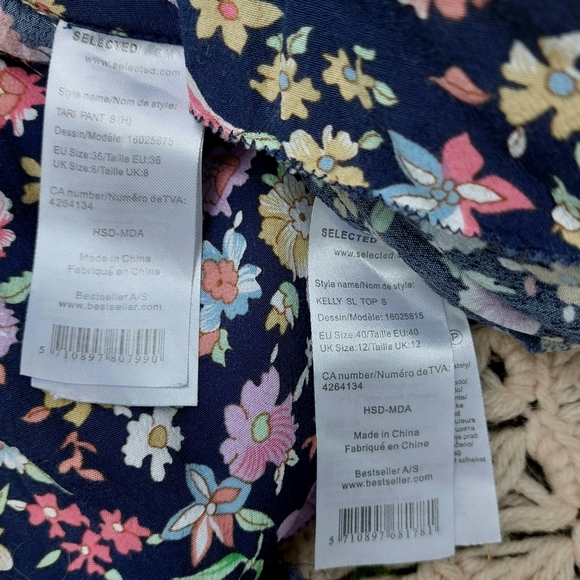 Two-Piece Floral Co-ord Set Floral Top & Shorts - Picture 10 of 11